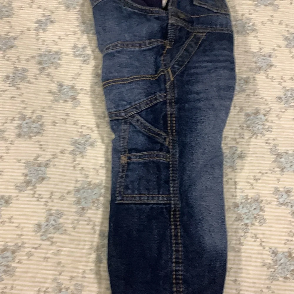 Oshkosh Flannel lined Blue Denim Overalls NEW Size 9 Mo Original Oshkosh Bgosh